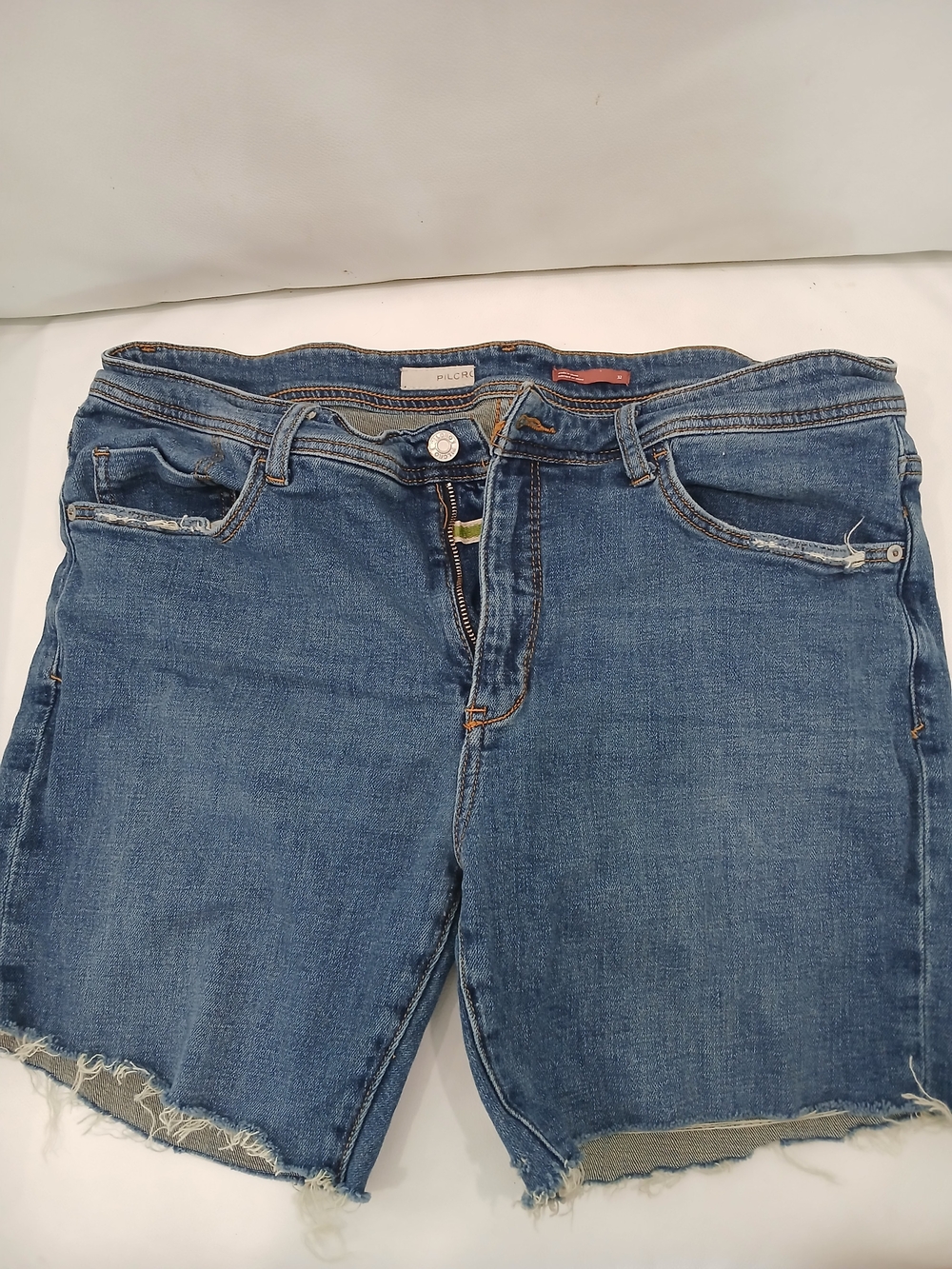 Pilcro Blue Denim Boyfriend Shorts